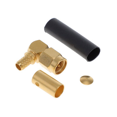 R125176000 by Radiall USA, Inc. - SMA M RA CR /SOU 5/50 C100