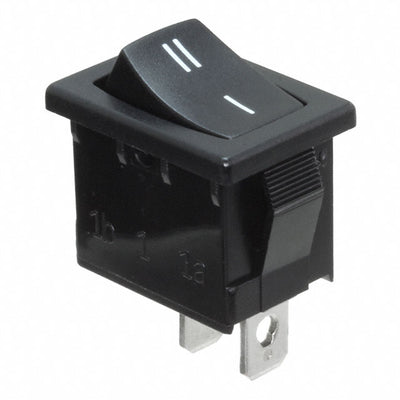 R1966ABLKBLKDF by E-Switch - ROCKER SWITCH SPST 15A 125V