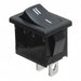 R1966ABLKBLKDF by E-Switch - ROCKER SWITCH SPST 15A 125V