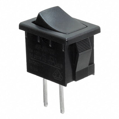 R1966ABLKBLKEP by E-Switch - ROCKER SWITCH SPST 15A 125V