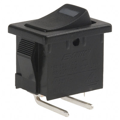 R1966ABLKBLKERRED by E-Switch - ROCKER SWITCH SPST 15A 125V