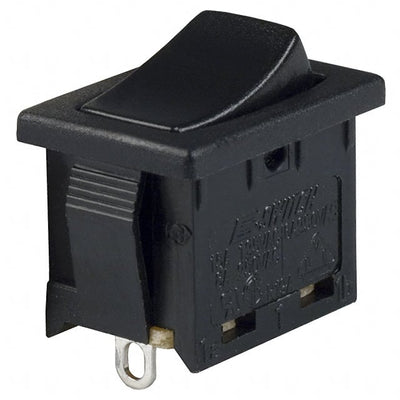 R1966ABLKBLKES by E-Switch - ROCKER SWITCH SPST 15A 125V