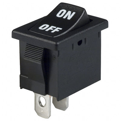 R1966ABLKBLKIF by E-Switch - ROCKER SWITCH SPST 15A 125V