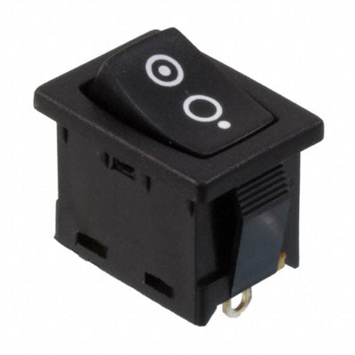 R1966ABLKBLKSPECIALS by E-Switch - ROCKER SWITCH SPST 15A 125V