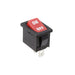 R1966ABLKREDIF by E-Switch - ROCKER SWITCH SPST 15A 125V