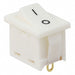 R1966AWHTWHTFS by E-Switch - ROCKER SWITCH SPST 15A 125V