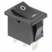 R1966CBLKBLKGF by E-Switch - ROCKER SWITCH SPDT 15A 125V