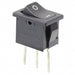 R1966CBLKBLKGP by E-Switch - ROCKER SWITCH SPDT 15A 125V
