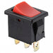 R1966CBLKREDEF by E-Switch - ROCKER SWITCH SPDT 15A 125V