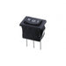 R1966DBLKBLKBP by E-Switch - ROCKER SWITCH SPDT 15A 125V