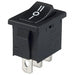 R1966DBLKBLKCF by E-Switch - ROCKER SWITCH SPDT 15A 125V