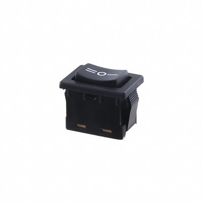 R1966DBLKBLKCS by E-Switch - ROCKER SWITCH SPDT 15A 125V