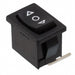R1966DBLKBLKHR by E-Switch - ROCKER SWITCH SPDT 15A 125V