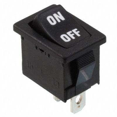 R1966IBLKBLKIF by E-Switch - ROCKER SWITCH SPDT 15A 125V