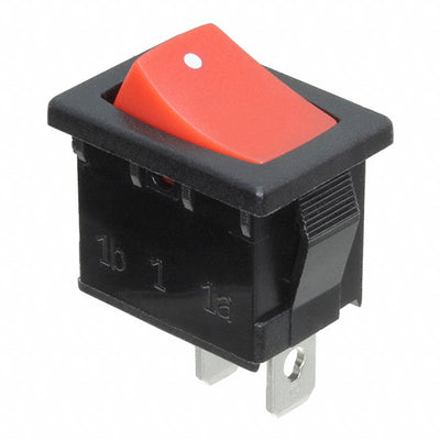 R1966FBLKREDAF by E-Switch - ROCKER SWITCH SPST-NO 15A 125V