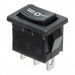 R1966IBLKBLKCF by E-Switch - ROCKER SWITCH SPDT 15A 125V