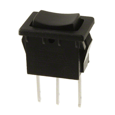 R1966IBLKBLKEP by E-Switch - ROCKER SWITCH SPDT 15A 125V
