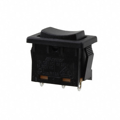 R1966IBLKBLKES by E-Switch - ROCKER SWITCH SPDT 15A 125V