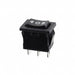 R1966IBLKBLKHF by E-Switch - ROCKER SWITCH SPDT 15A 125V