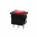 R1966IBLKREDEF by E-Switch - ROCKER SWITCH SPDT 15A 125V