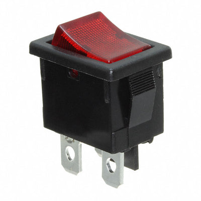 R1973ABLKRILEF1 by E-Switch - ROCKER SWITCH SPST 9A 125V