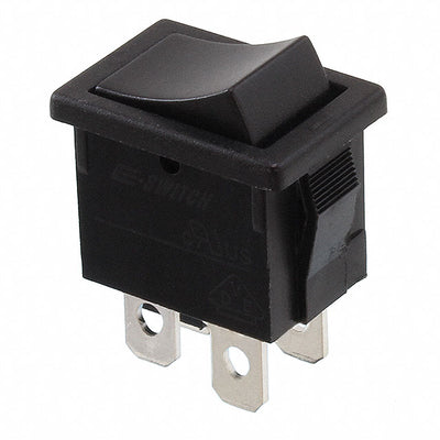 R1973BBLKBLKEF0 by E-Switch - ROCKER SWITCH DPST 9A 125V