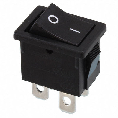 R1973BBLKBLKFF0 by E-Switch - ROCKER SWITCH DPST 9A 125V