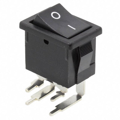 R1973BBLKBLKFR0 by E-Switch - ROCKER SWITCH DPST 9A 125V