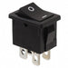 R1973BBLKBLKGF0 by E-Switch - ROCKER SWITCH DPST 9A 125V