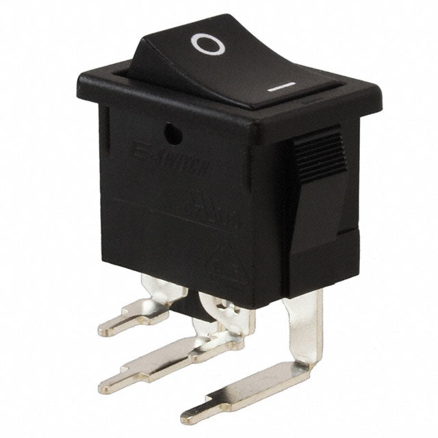R1973BBLKBLKGR0 by E-Switch - ROCKER SWITCH DPST 9A 125V