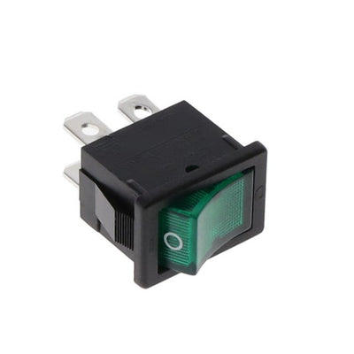 R1973BBLKGILKF1 by E-Switch - ROCKER SWITCH DPST 9A 125V