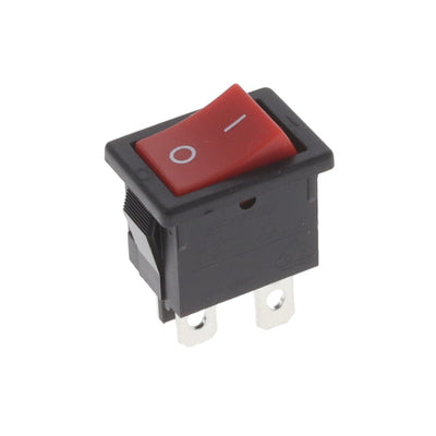R1973BBLKREDFF0 by E-Switch - ROCKER SWITCH DPST 9A 125V
