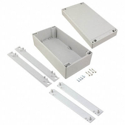 R201-124-000 by Hammond Manufacturing - BOX ABS GRAY 9.45""L X 4.72""W