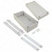 R201-124-000 by Hammond Manufacturing - BOX ABS GRAY 9.45""L X 4.72""W