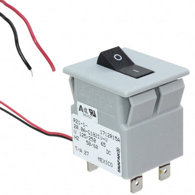 R21-1-20.0A-G182IV-V by Sensata-Airpax - CIR BRKR MAG-HYDR 20A ROCKER
