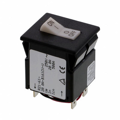 R21-61-20.0A-B161CV-V by Sensata-Airpax - CIR BRKR MAG-HYDR 20A ROCKER