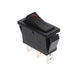 R4BBLKBLKREDEF4 by E-Switch - ROCKER SWITCH SPST 20A 125V