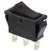 R4BBLKBLKYELEF1 by E-Switch - ROCKER SWITCH SPST 20A 125V