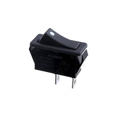 R4FBLKBLKAF0 by E-Switch - ROCKER SWITCH SPST-NO 20A 125V