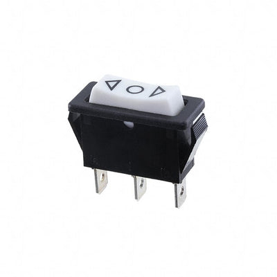 R4GBLKWHTHF0 by E-Switch - ROCKER SWITCH SPDT 15A 125V