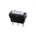 R4GBLKWHTHF0 by E-Switch - ROCKER SWITCH SPDT 15A 125V