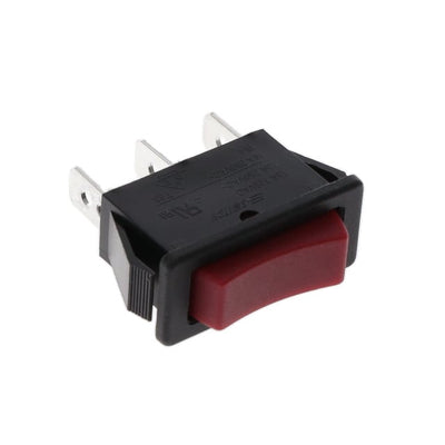 R4IBLKREDEFO by E-Switch - ROCKER SWITCH SPDT 15A 125V