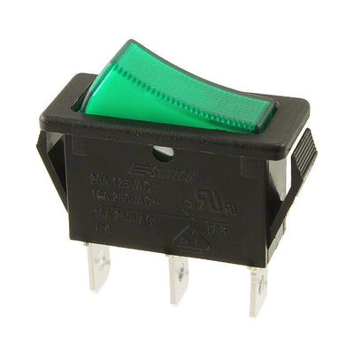 R4JBLKGILEF1 by E-Switch - ROCKER SWITCH SPST 20A 125V