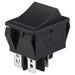 R5ABLKBLKEF0 by E-Switch - ROCKER SWITCH DPST 20A 125V