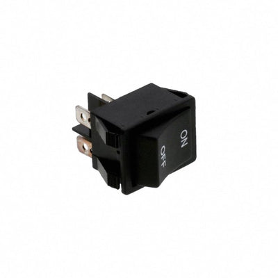 R5ABLKBLKIF0 by E-Switch - ROCKER SWITCH DPST 20A 125V