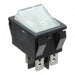 R5BBLKCLRGF1 by E-Switch - ROCKER SWITCH DPST 20A 125V