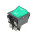 R5BBLKGRNIF2 by E-Switch - ROCKER SWITCH DPST 20A 125V