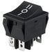 R5DBLKBLKCF0 by E-Switch - ROCKER SWITCH DPDT15A 125V