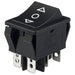 R5DBLKBLKHF0 by E-Switch - ROCKER SWITCH DPDT15A 125V