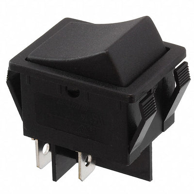 R5FBLKBLKEF0 by E-Switch - ROCKER SWITCH DPST-NO 20A 125V